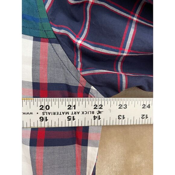 Tommy Hilfiger Tommy Tartan Men's Large Plaid Custom Fit Embroidery Casual - Picture 7 of 11
